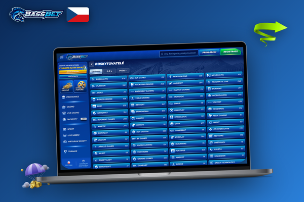 Pokladna Bassbet Casino Casino na počítači s výběrem platebních metod a polem pro vklad