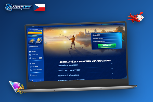 Přihlašovací obrazovka Bassbet Casino Casino desktop verze s polem pro e-mail a heslo