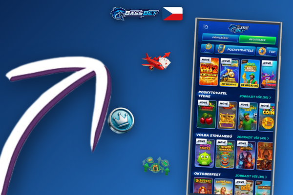 Pokladna Bassbet Casino Casino s platebními metodami a polem pro zadání bonus kódu BASSCZ7